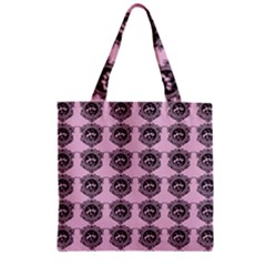 Three Women Pink Zipper Grocery Tote Bag by snowwhitegirl