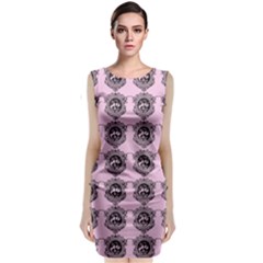 Three Women Pink Classic Sleeveless Midi Dress by snowwhitegirl