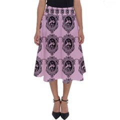 Three Women Pink Perfect Length Midi Skirt