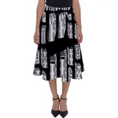 Numbers Cards 7898 Perfect Length Midi Skirt by MRTACPANS