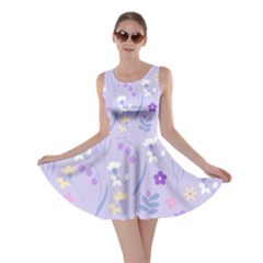 violet,lavender,cute,floral,pink,purple,pattern,girly,modern,trendy Skater Dress