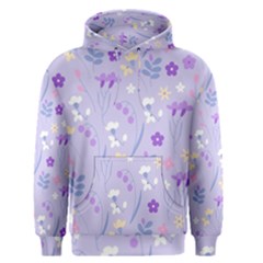 Violet,lavender,cute,floral,pink,purple,pattern,girly,modern,trendy Men s Pullover Hoodie by NouveauDesign