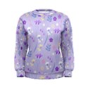 violet,lavender,cute,floral,pink,purple,pattern,girly,modern,trendy Women s Sweatshirt View1