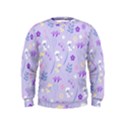 violet,lavender,cute,floral,pink,purple,pattern,girly,modern,trendy Kids  Sweatshirt View1