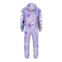 violet,lavender,cute,floral,pink,purple,pattern,girly,modern,trendy Hooded Jumpsuit (Kids) View2