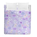 violet,lavender,cute,floral,pink,purple,pattern,girly,modern,trendy Duvet Cover Double Side (Full/ Double Size) View2