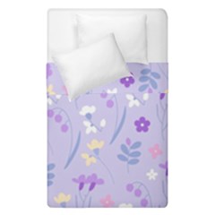 violet,lavender,cute,floral,pink,purple,pattern,girly,modern,trendy Duvet Cover Double Side (Single Size)