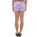 violet,lavender,cute,floral,pink,purple,pattern,girly,modern,trendy Yoga Shorts View2