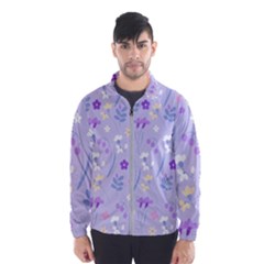 violet,lavender,cute,floral,pink,purple,pattern,girly,modern,trendy Wind Breaker (Men)