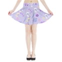 violet,lavender,cute,floral,pink,purple,pattern,girly,modern,trendy Mini Flare Skirt View3