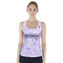 violet,lavender,cute,floral,pink,purple,pattern,girly,modern,trendy Racer Back Sports Top View1