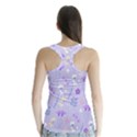 violet,lavender,cute,floral,pink,purple,pattern,girly,modern,trendy Racer Back Sports Top View2