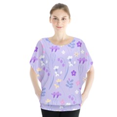 violet,lavender,cute,floral,pink,purple,pattern,girly,modern,trendy Blouse