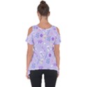 violet,lavender,cute,floral,pink,purple,pattern,girly,modern,trendy Cut Out Side Drop Tee View2