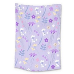 violet,lavender,cute,floral,pink,purple,pattern,girly,modern,trendy Large Tapestry