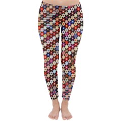 Mosaic Pattern Quilt Pattern Classic Winter Leggings