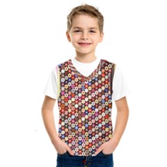 Mosaic Pattern Quilt Pattern Kids  Basketball Tank Top