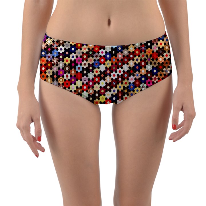 Tp588 Reversible Mid-Waist Bikini Bottoms