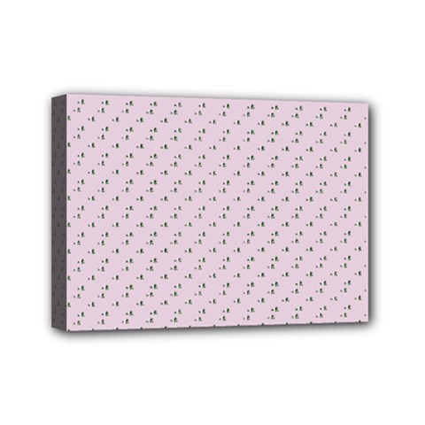 Pink Flowers Pink Mini Canvas 7  X 5  by snowwhitegirl