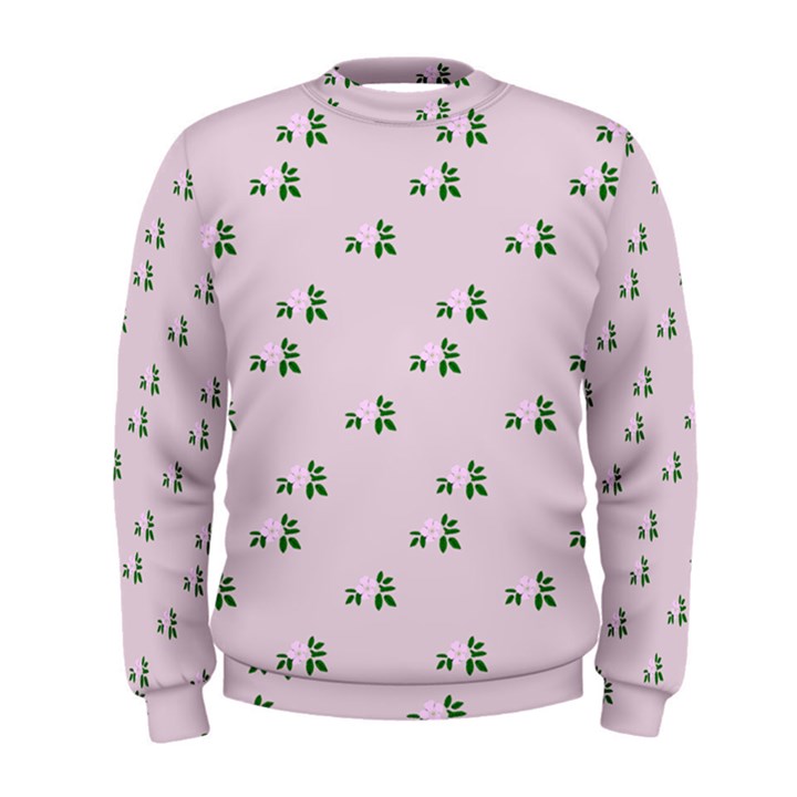 Pink Flowers Pink Big Men s Sweatshirt