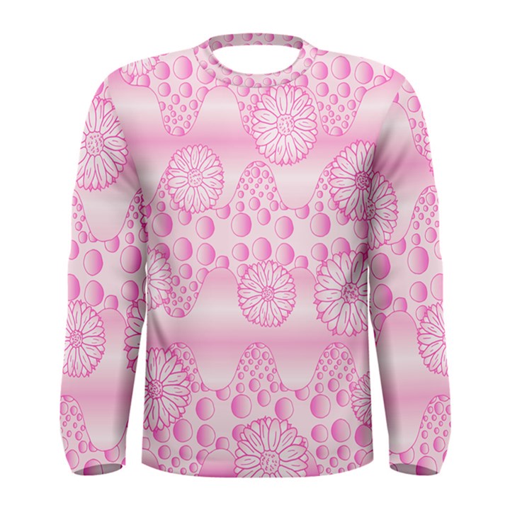 Amoebaflowerspink Men s Long Sleeve Tee