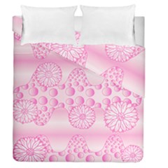 Amoebaflowerspink Duvet Cover Double Side (queen Size) by CosmicEsoteric