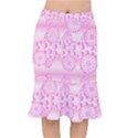 Amoebaflowerspink Mermaid Skirt View1