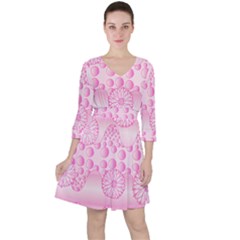 Amoebaflowerspink Ruffle Dress by CosmicEsoteric