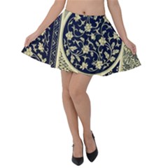 Background Vintage Japanese Velvet Skater Skirt by Nexatart