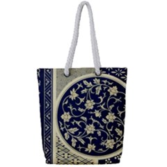 Background Vintage Japanese Full Print Rope Handle Tote (small) by Nexatart