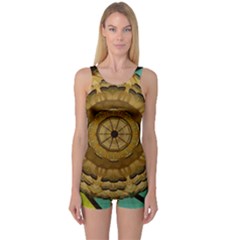 Kaleidoscope Dream Illusion One Piece Boyleg Swimsuit by Nexatart