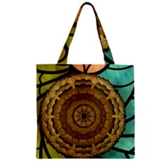 Kaleidoscope Dream Illusion Zipper Grocery Tote Bag by Nexatart