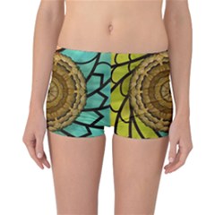 Kaleidoscope Dream Illusion Reversible Boyleg Bikini Bottoms by Nexatart