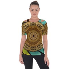 Kaleidoscope Dream Illusion Short Sleeve Top by Nexatart