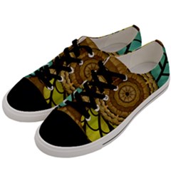 Kaleidoscope Dream Illusion Men s Low Top Canvas Sneakers