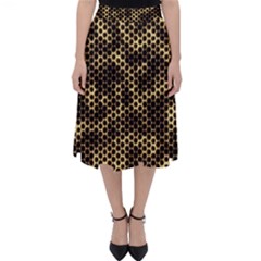 Honeycomb Beehive Nature Folding Skater Skirt by Nexatart