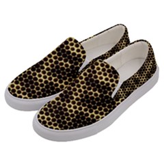 Honeycomb Beehive Nature Men s Canvas Slip Ons by Nexatart