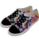 Abstract Art Detail Painting Men s Low Top Canvas Sneakers View2