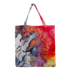 Art Abstract Macro Grocery Tote Bag by Nexatart