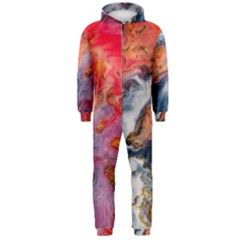 Art Abstract Macro Hooded Jumpsuit (men)  by Nexatart