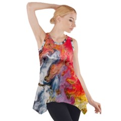 Art Abstract Macro Side Drop Tank Tunic by Nexatart