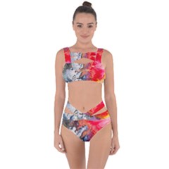 Art Abstract Macro Bandaged Up Bikini Set 