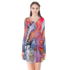 Art Abstract Macro Flare Dress by Nexatart