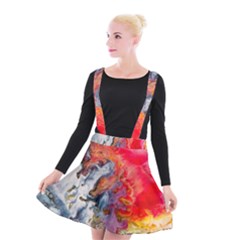 Art Abstract Macro Suspender Skater Skirt