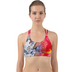 Art Abstract Macro Back Web Sports Bra