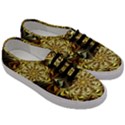 Fractal Flower Petals Gold Men s Classic Low Top Sneakers View3