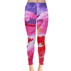 Abstract Art Background Paint Leggings  by Nexatart