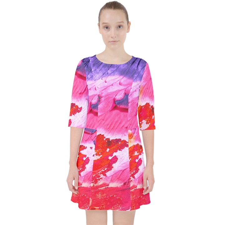 Abstract Art Background Paint Pocket Dress