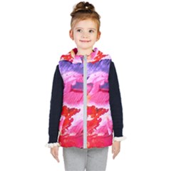 Abstract Art Background Paint Kid s Puffer Vest