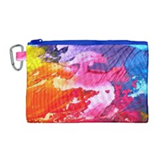 Abstract Art Background Paint Canvas Cosmetic Bag (large)